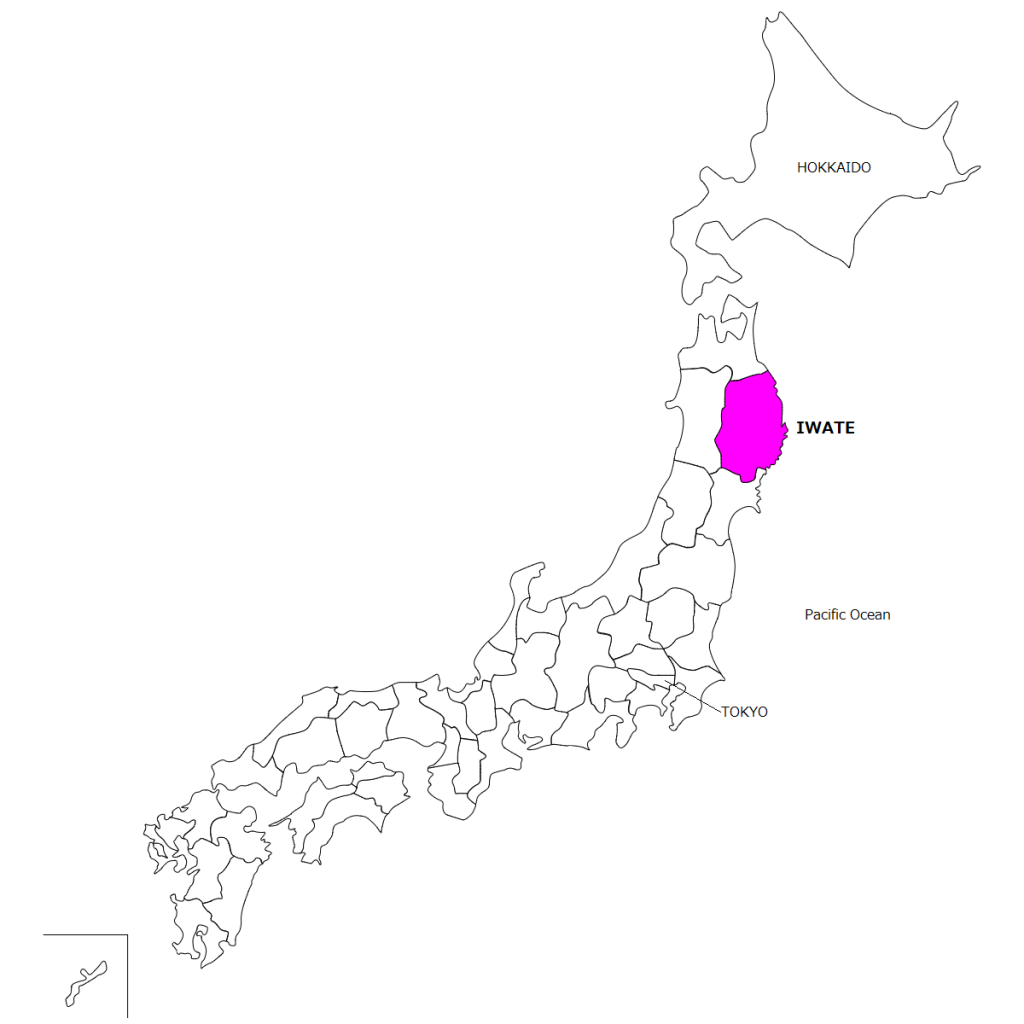 日本地図英語用